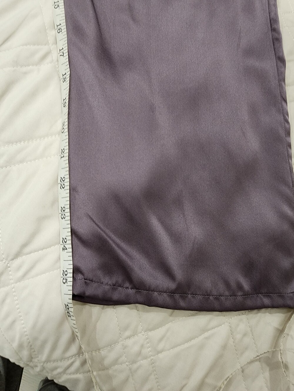 NWT SilkSilky 100% Silk Sleep Pants Cropped XS Purple Mauve Lounge Bottoms - Picture 4 of 16